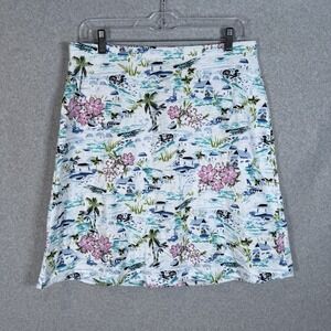 J. Jill Skirt Womens Small Summer Mini Linerless Hawaiian